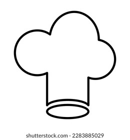 chef hat icon, chef vector, hat illustration