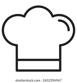 Chef hat icon vector illustration isolated sign