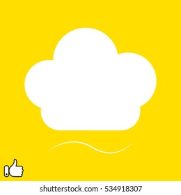 chef hat, icon, vector illustration EPS 10
