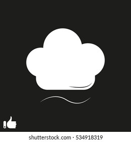 chef hat, icon, vector illustration EPS 10