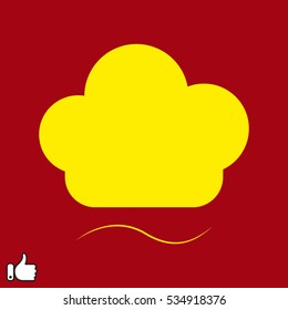 chef hat, icon, vector illustration EPS 10