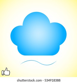 chef hat, icon, vector illustration EPS 10