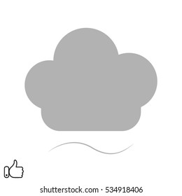 chef hat, icon, vector illustration EPS 10