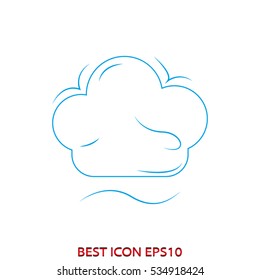 chef hat, icon, vector illustration EPS 10