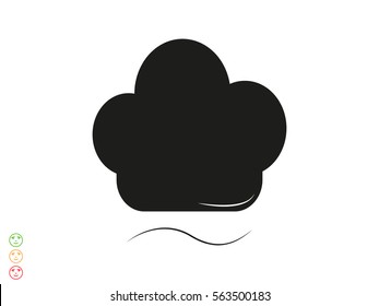 chef hat, icon, vector illustration eps10