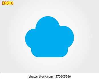 chef hat, icon, vector illustration eps10