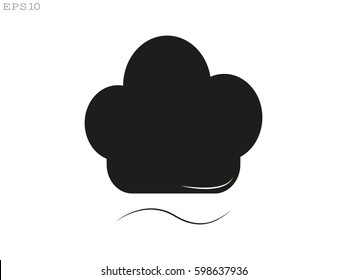 chef hat, icon, vector illustration eps10