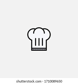 chef hat icon vector illustrator sign