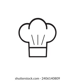 chef hat icon vector ilustration logo design