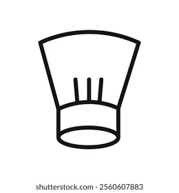 Chef hat icon vector line logo art