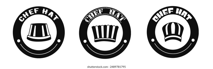 Chef hat icon vector. Logo design for shop business. Stock vector.