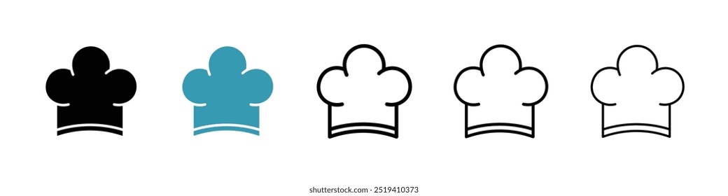 Chef hat icon vector icon set. EPS 10