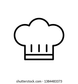 Chef hat icon vector sign pictogram isolated. Cuisine symbol, logo illustration.