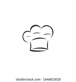 Chef Hat Icon vector sign isolated for graphic and web design. Chef Hat symbol template color editable on white background.