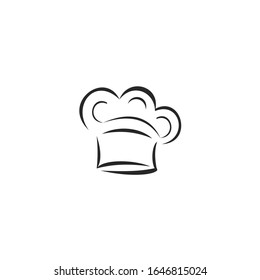 Chef Hat Icon vector sign isolated for graphic and web design. Chef Hat symbol template color editable on white background.