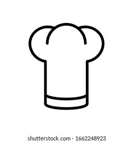 Chef hat icon vector sign and symbols on trendy design