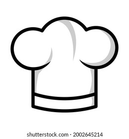 Símbolo y símbolo del vector del icono del sombrero de chef.