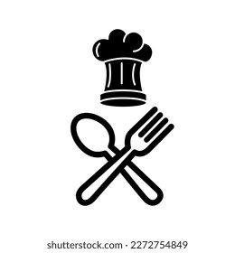 Chef hat icon vector sign pictogram isolated. Cuisine symbol flat illustration on white background..eps