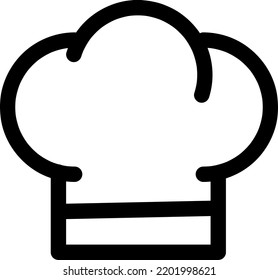 Chef Hat Icon Vector. Simple Design On White Background..eps
