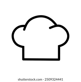 chef hat icon vector with simple design