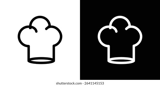 Chef hat icon vector simple element illustration editable