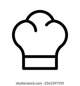 Chef Hat Icon Vector Symbol Design Illustration