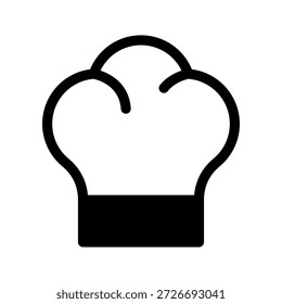Chef Hat Icon Vector Symbol Design Illustration