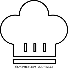 Chef Hat Icon Vector Template On White Background..eps