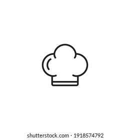 Chef Hat Icon Vector For Web, Computer And Mobile App