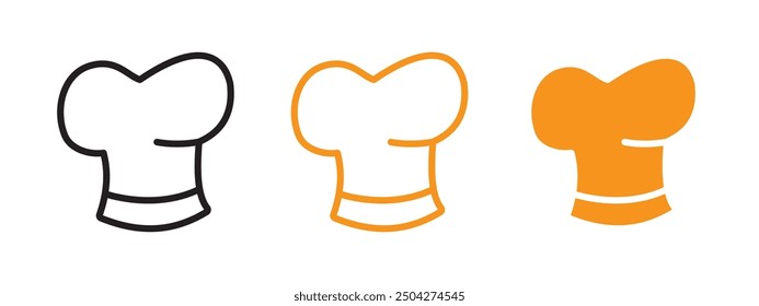 Chef hat icon web design in vector