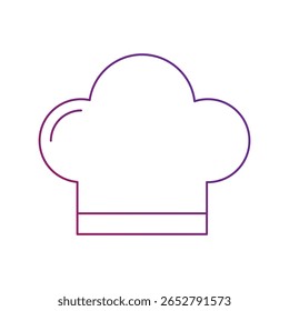 chef hat icon with white background vector stock illustration