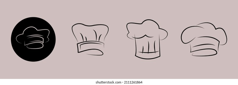Chef Hat icons  symbol vector elements for infographic web