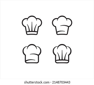 Chef hat icons vector illustration