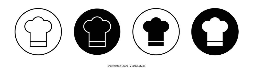 Chef hat icons vectors graphics collection