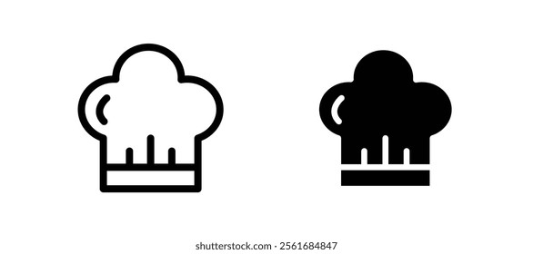 Chef hat icons for web ui designs