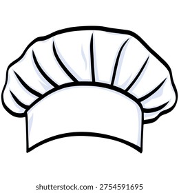 Chef Hat Illustration Toque Blanche Vector
