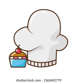 chef hat isolated icon