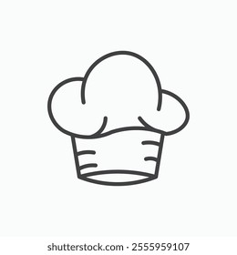 Chef hat isolated icon. vector illustration.