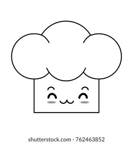 chef hat kawaii character