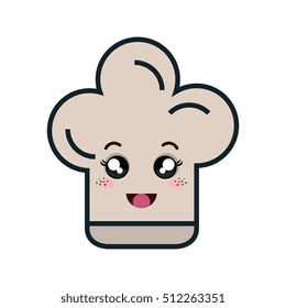 chef hat kawaii style