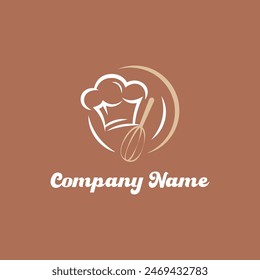 gorro de chef con logotipo de equipo de cocina