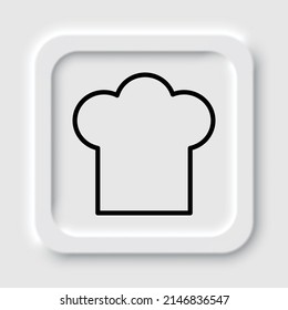 Sombrero de chef, ícono simple de cocina. Diseño plano. Diseño de neutralismo.ai