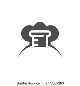 Chef Hat with laboratory glass Logo Design Template Vector, Icon Symbol, Creative Design Concepts