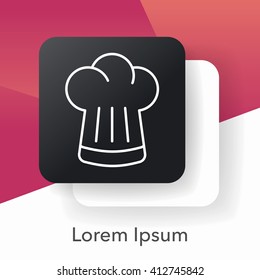 Chef Hat line icon
