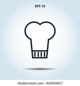 chef hat line icon