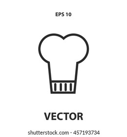 chef hat line icon