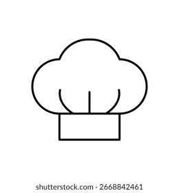 Ícone de Linha de Chapéu Chef: Culinária Profissional e Culinária