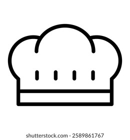 Chef Hat Line Icon Design For Personal And Commercial Use