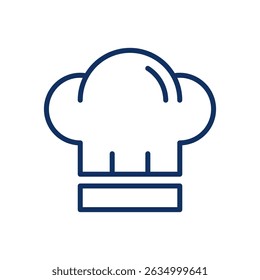 Chef Hat Line Icon. Editable Stroke Chef Hat Outline Sign