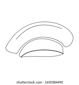 Chef hat line icon, outline vector sign